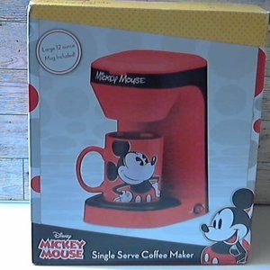 DISNEY Mickey Mouse Single Serve Coffee Maker With 12 oz Mug NEW! In Box
